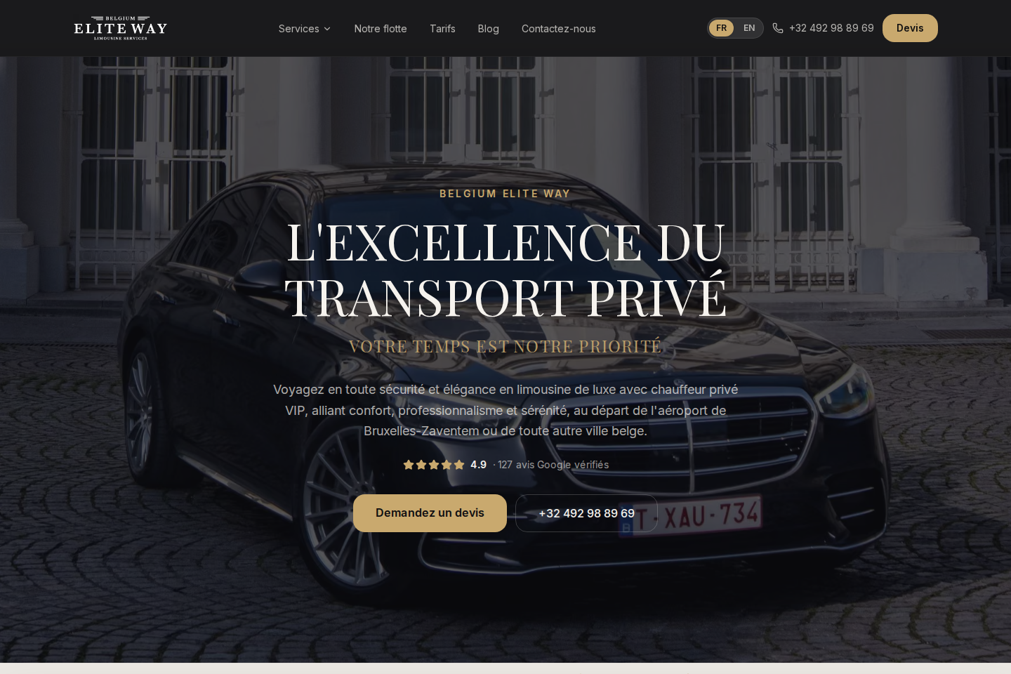 Capture desktop de Belgium Elite Way