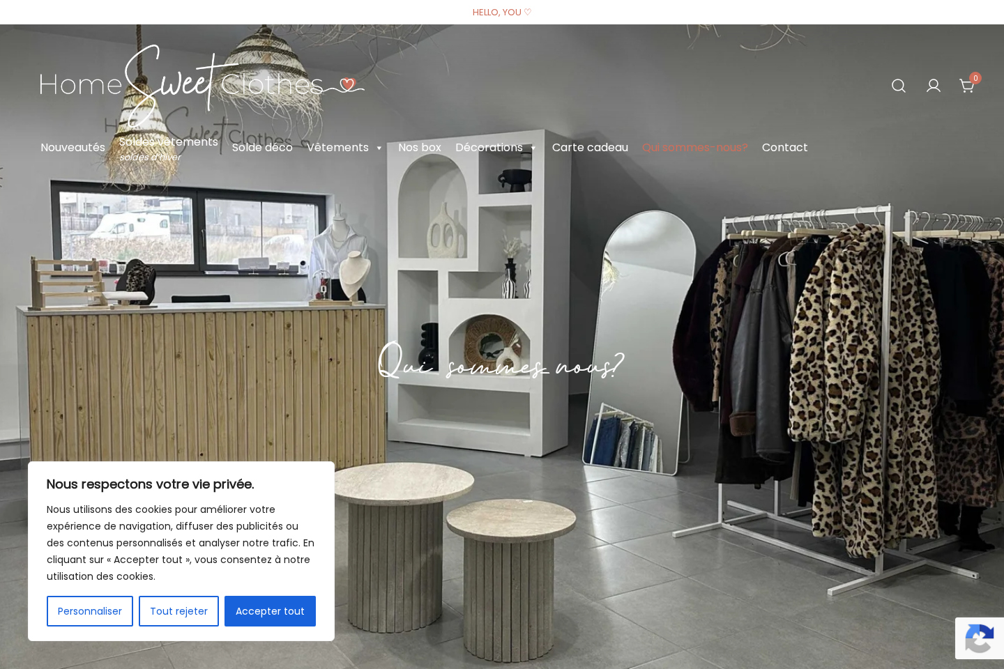 Capture desktop de Home Sweet Clothes