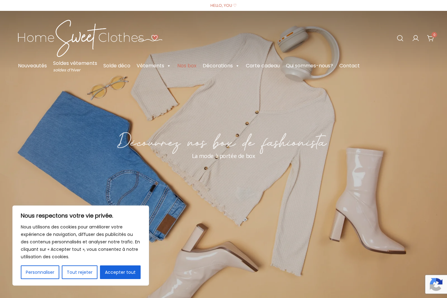 Capture desktop de Home Sweet Clothes