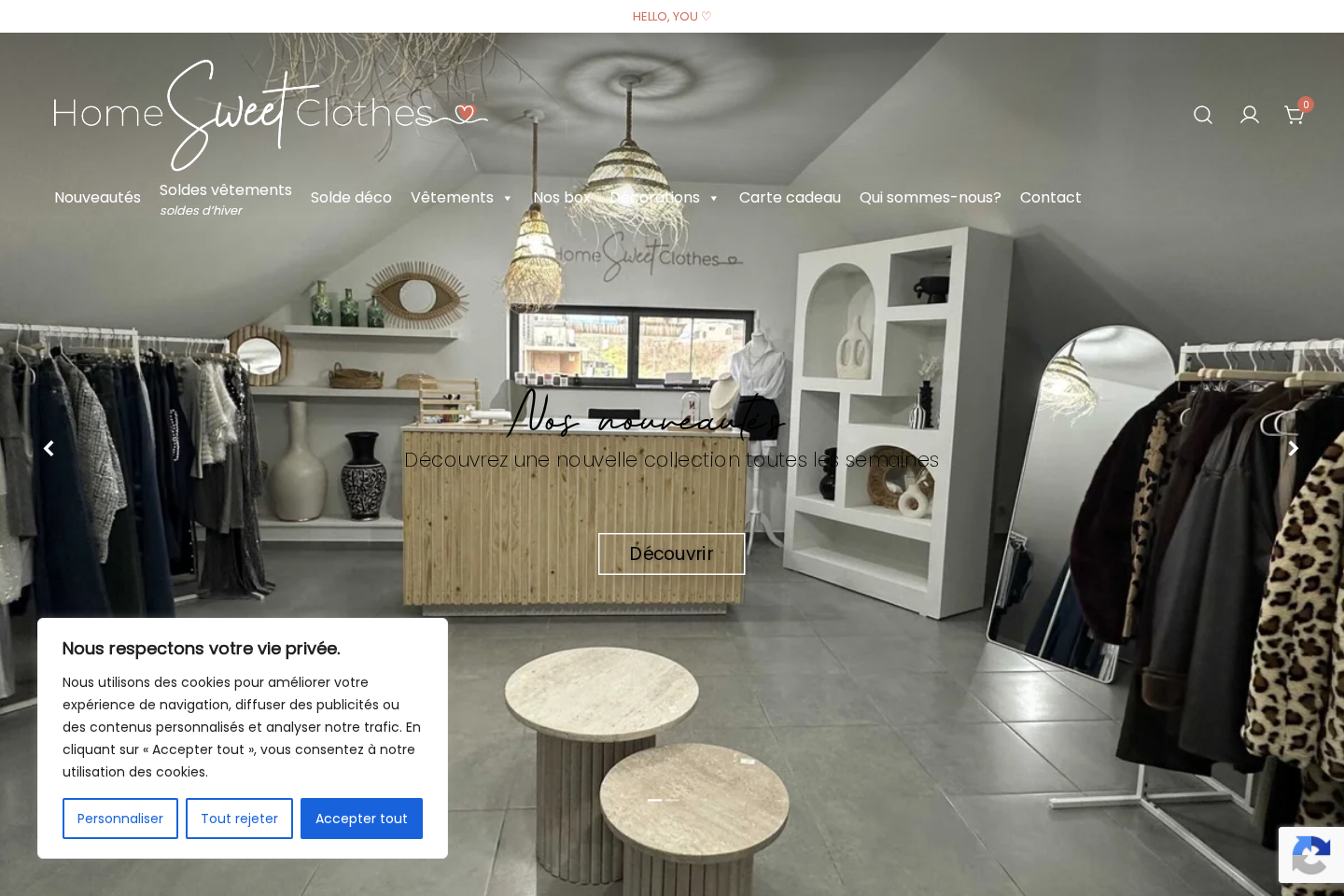 Capture desktop de Home Sweet Clothes