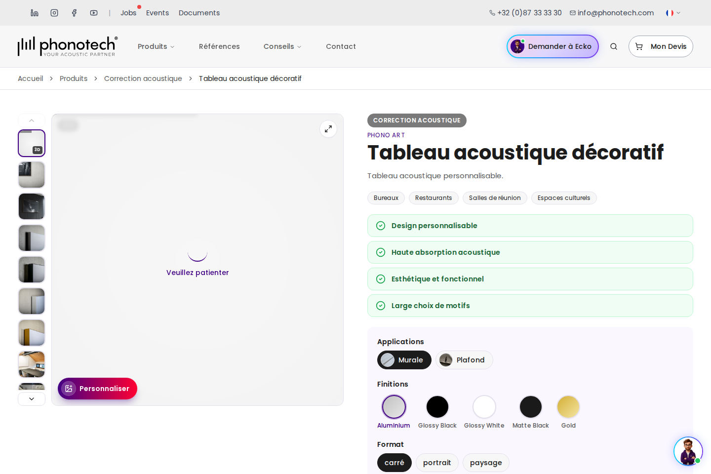 Capture desktop de Phonotech