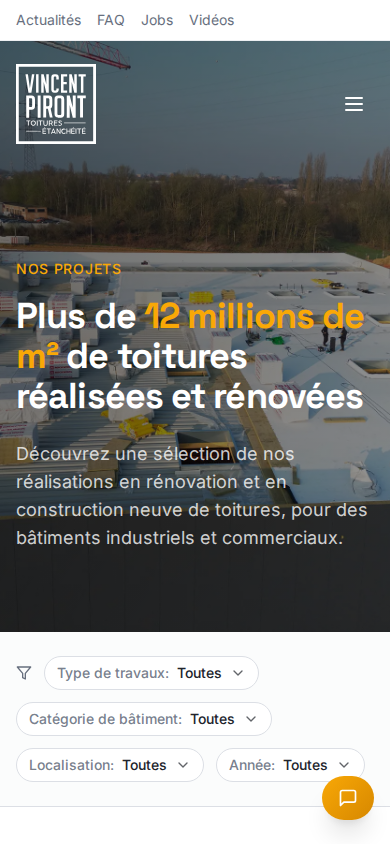 Vue mobile navigation de Vincent Piront